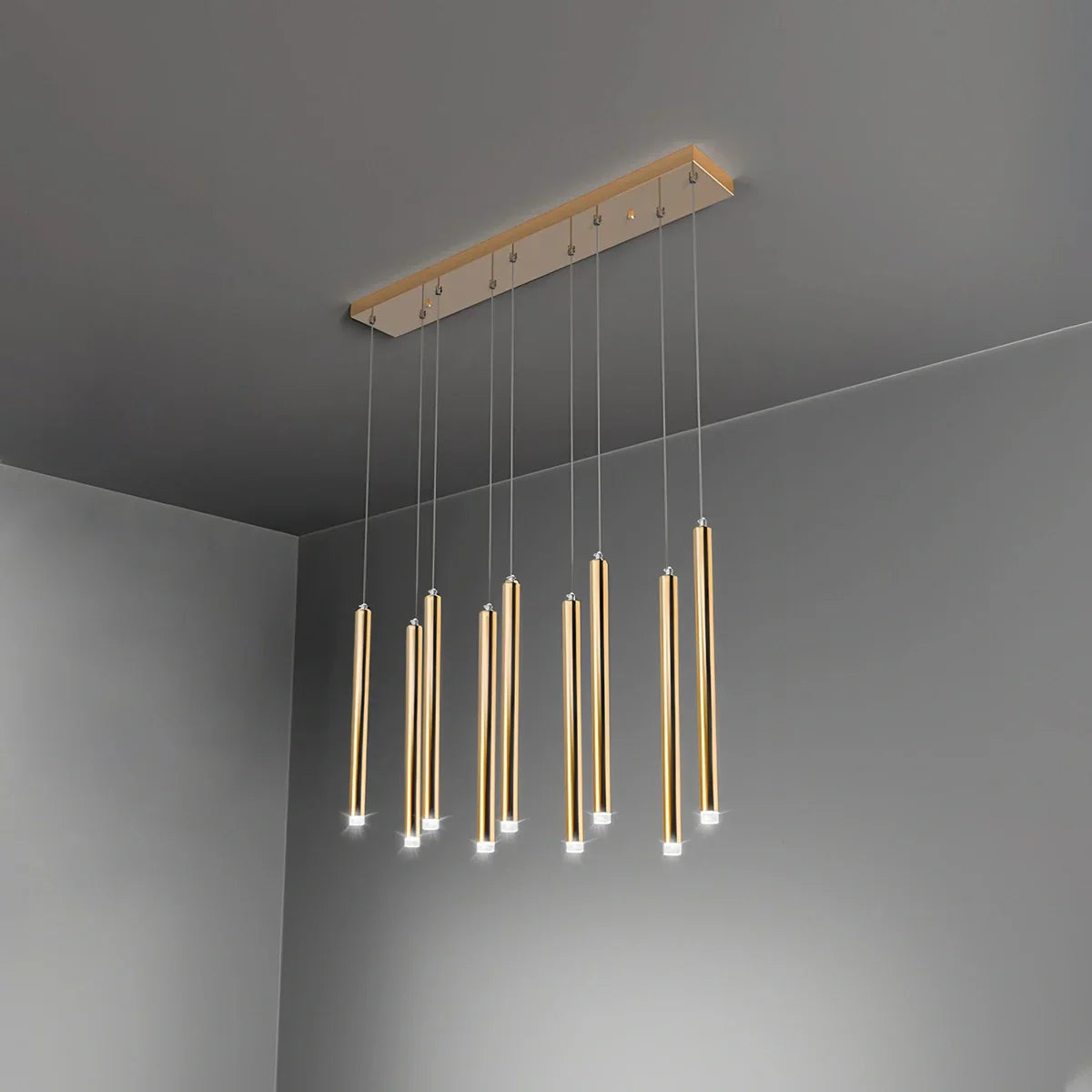flairel Modern Luxury Large Long Cylindrical Chandelier