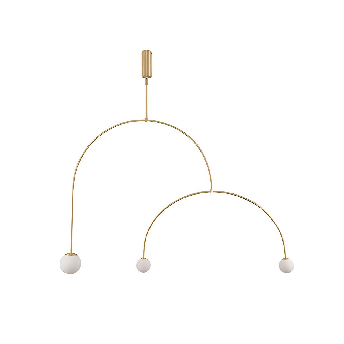 flairel Minimalist Linear Metal Chandelier