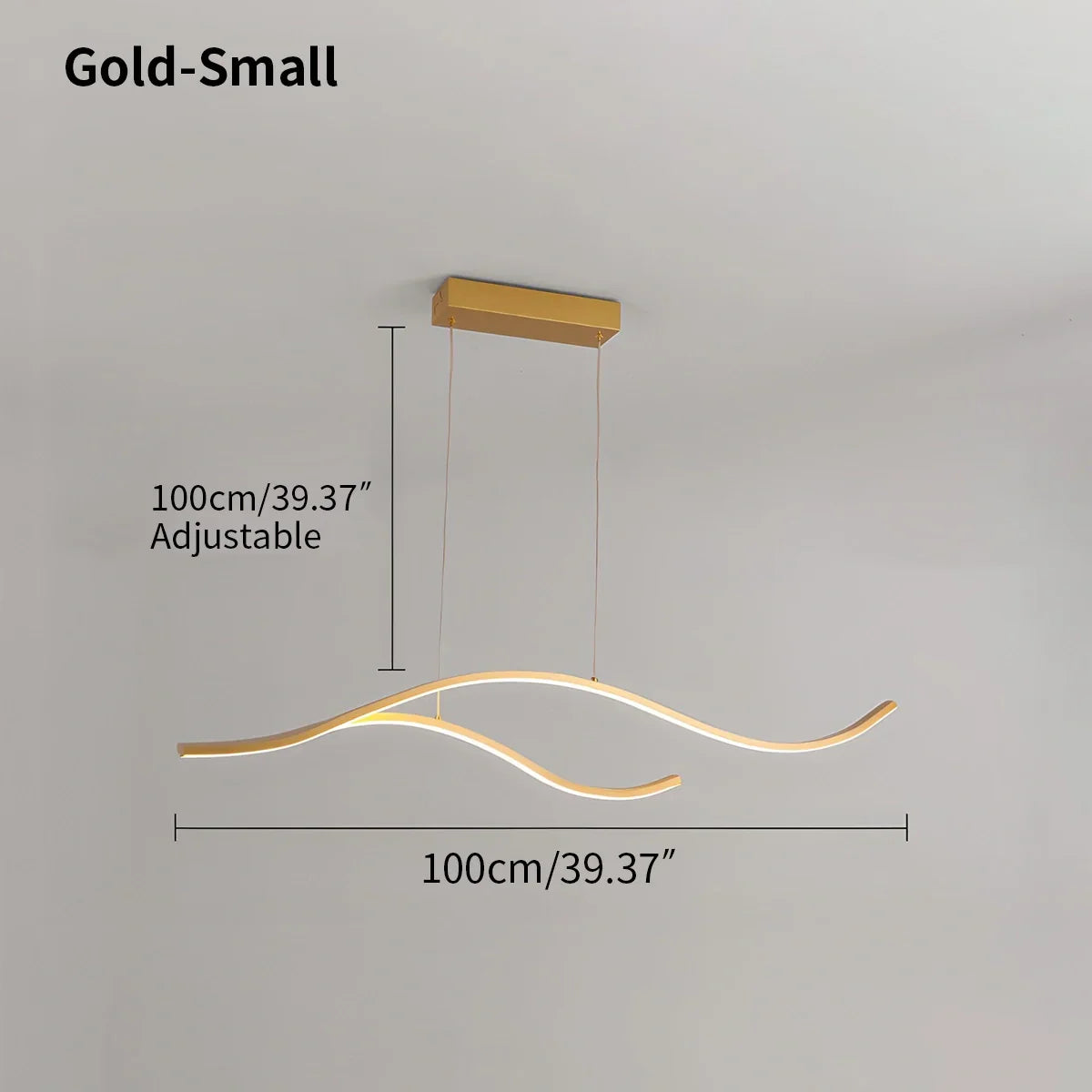 flairel Modern Waves Hanging Pendant Light