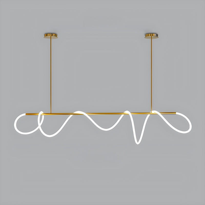 flairel Modern Long Hose Led Pendant Light for Dining Room