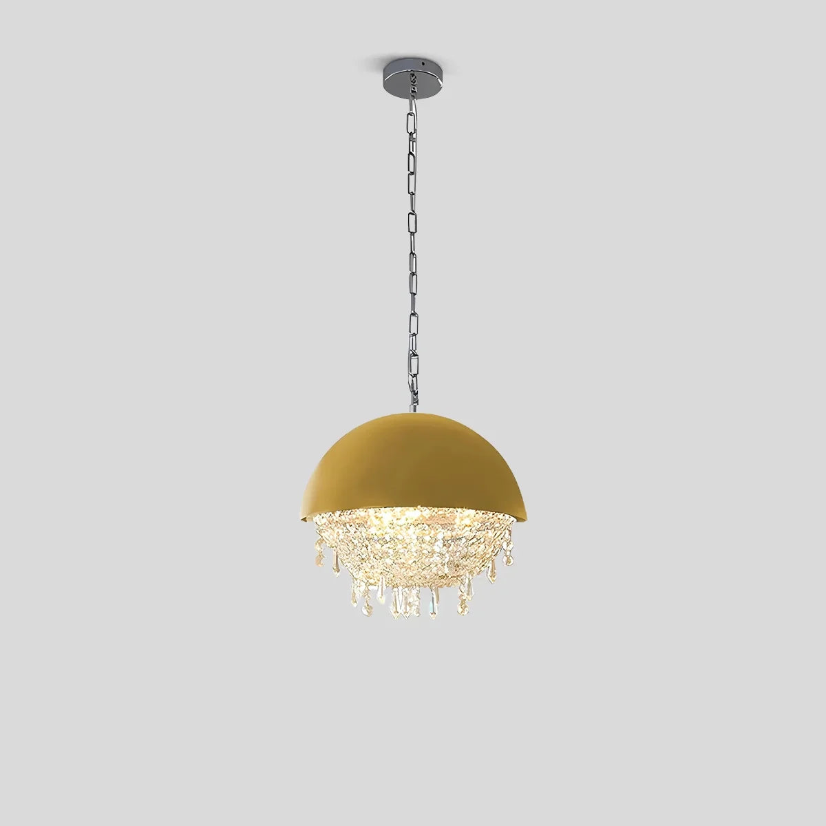 flairel Spherical Crystal Chandelier Globe Pendant Light