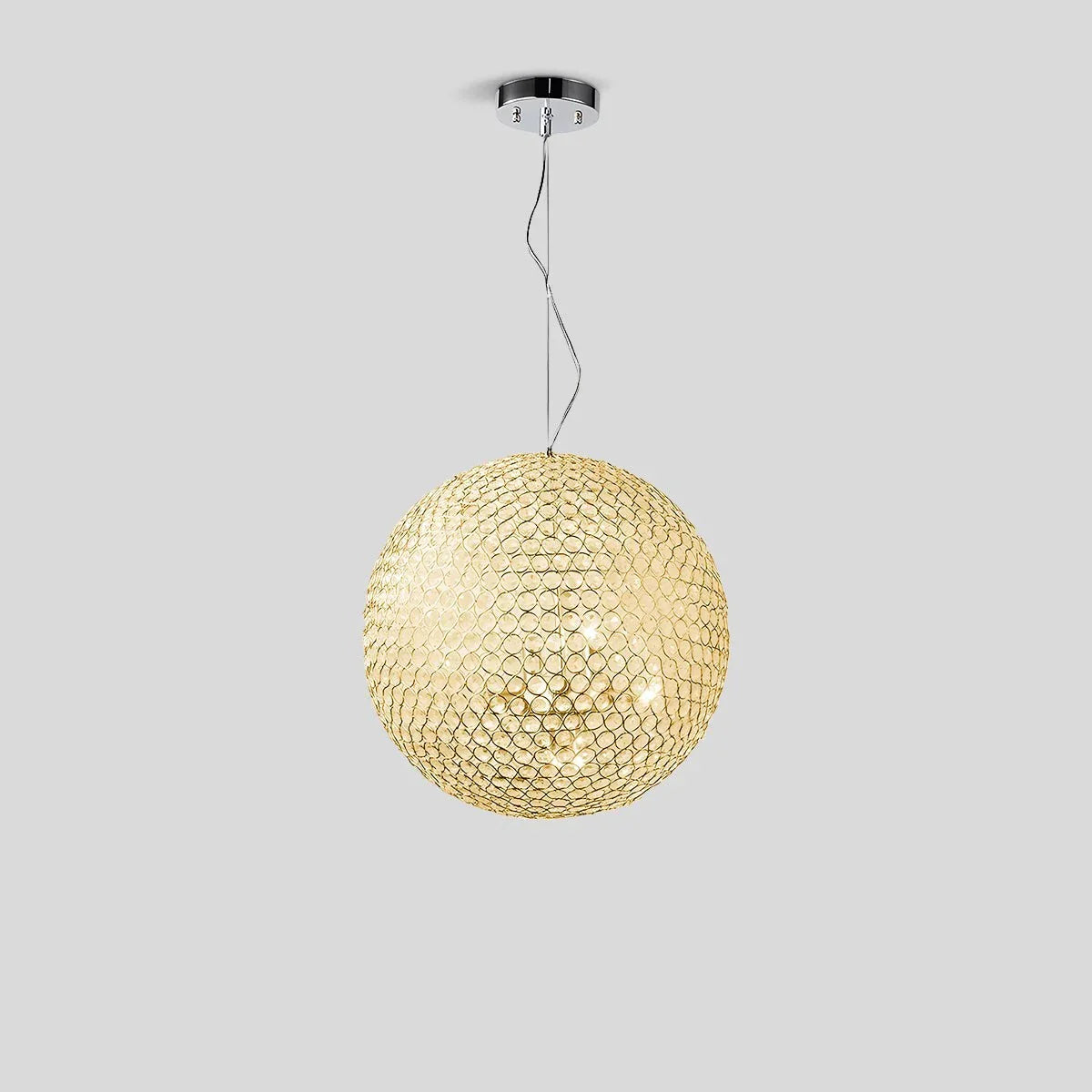 flairel Creative Crystal Ball Chandelier for Dining Room