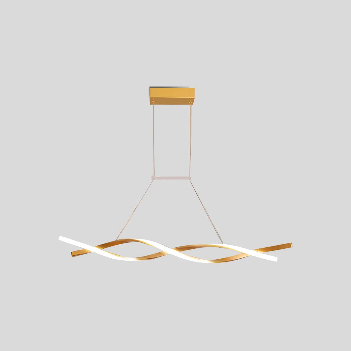 flairel LED Linear Wave Chandelier for Dining Room