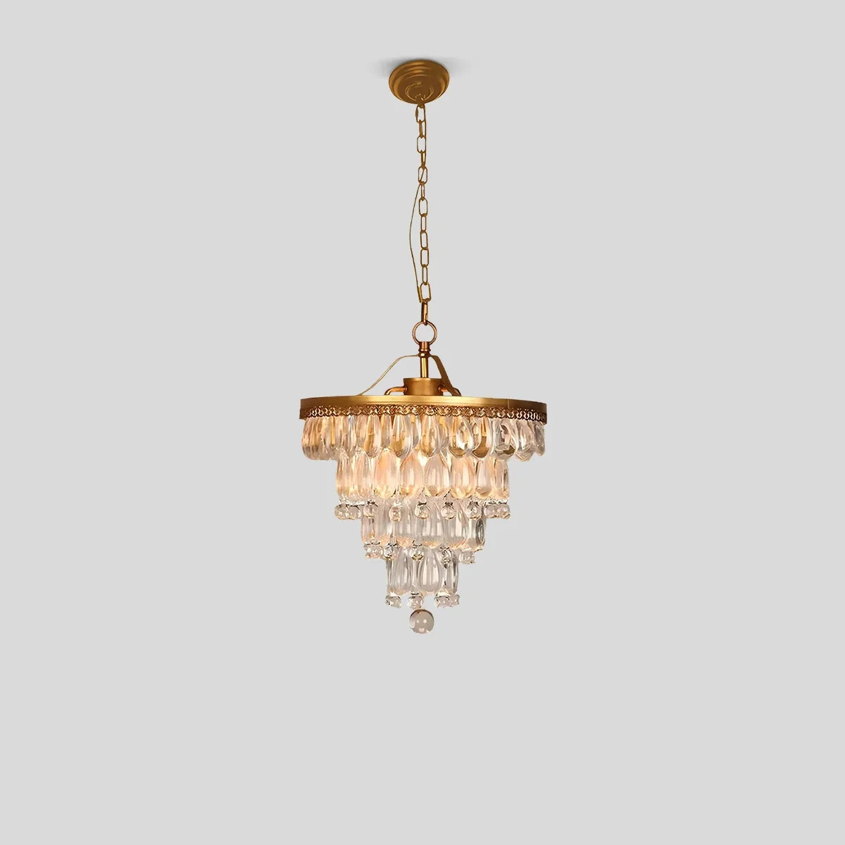 flairel Droplet Crystal Chandelier for Dining Room