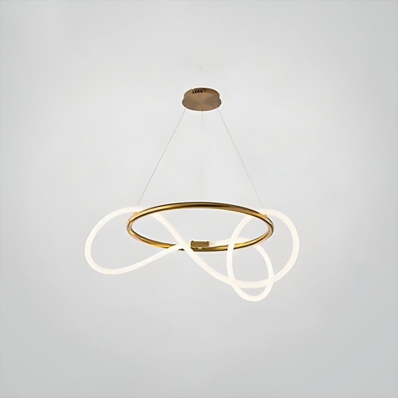 flairel Modern Long Hose Led Pendant Light for Dining Room