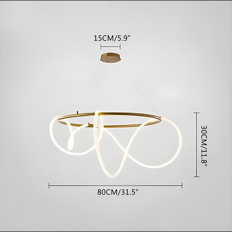 flairel Modern Long Hose Led Pendant Light for Dining Room