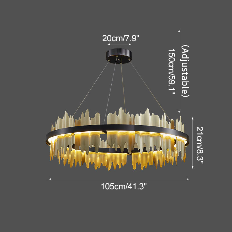flairel Modern Creative Round Chandelier