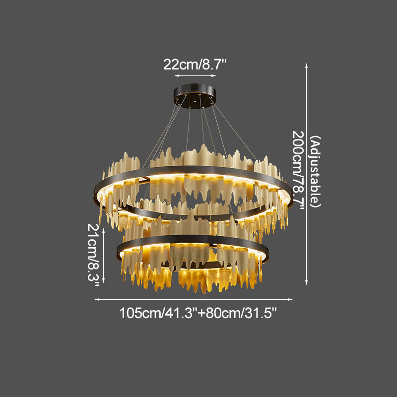 flairel Modern Creative Round Chandelier