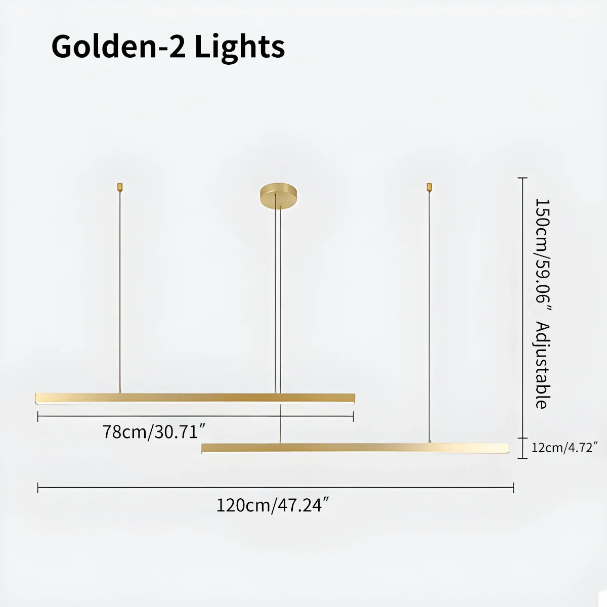 flairel Multi Light Sticks LED Chandelier for Living Room