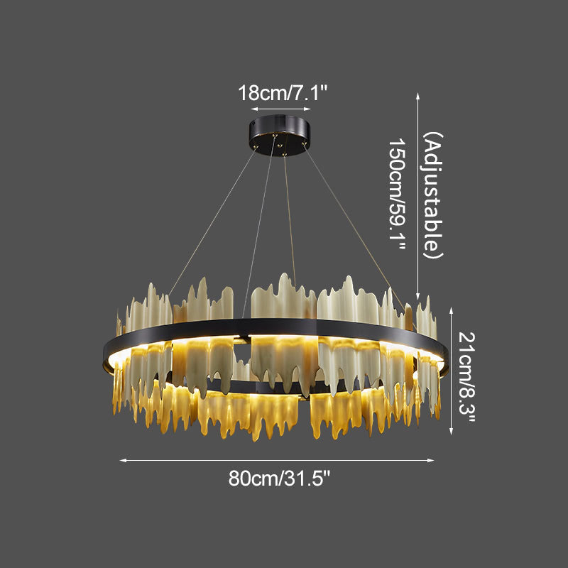 flairel Modern Creative Round Chandelier