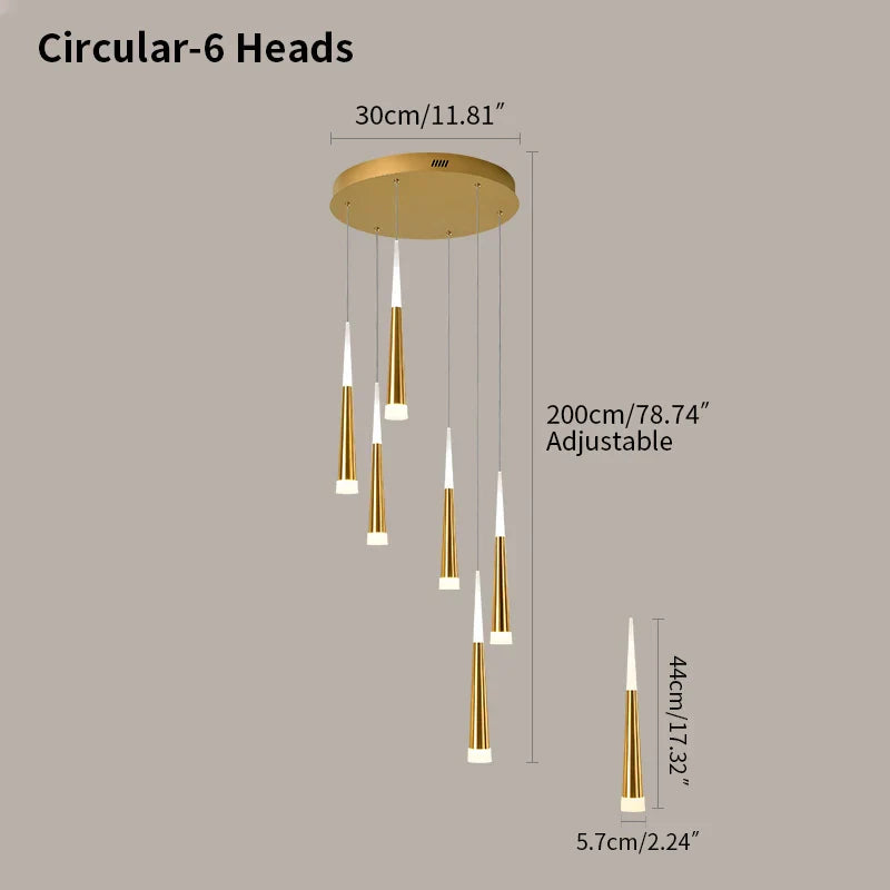 flairel Meteor Shower Chandelier for Staircase