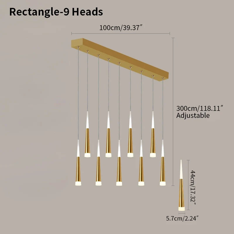 flairel Meteor Shower Chandelier for Staircase
