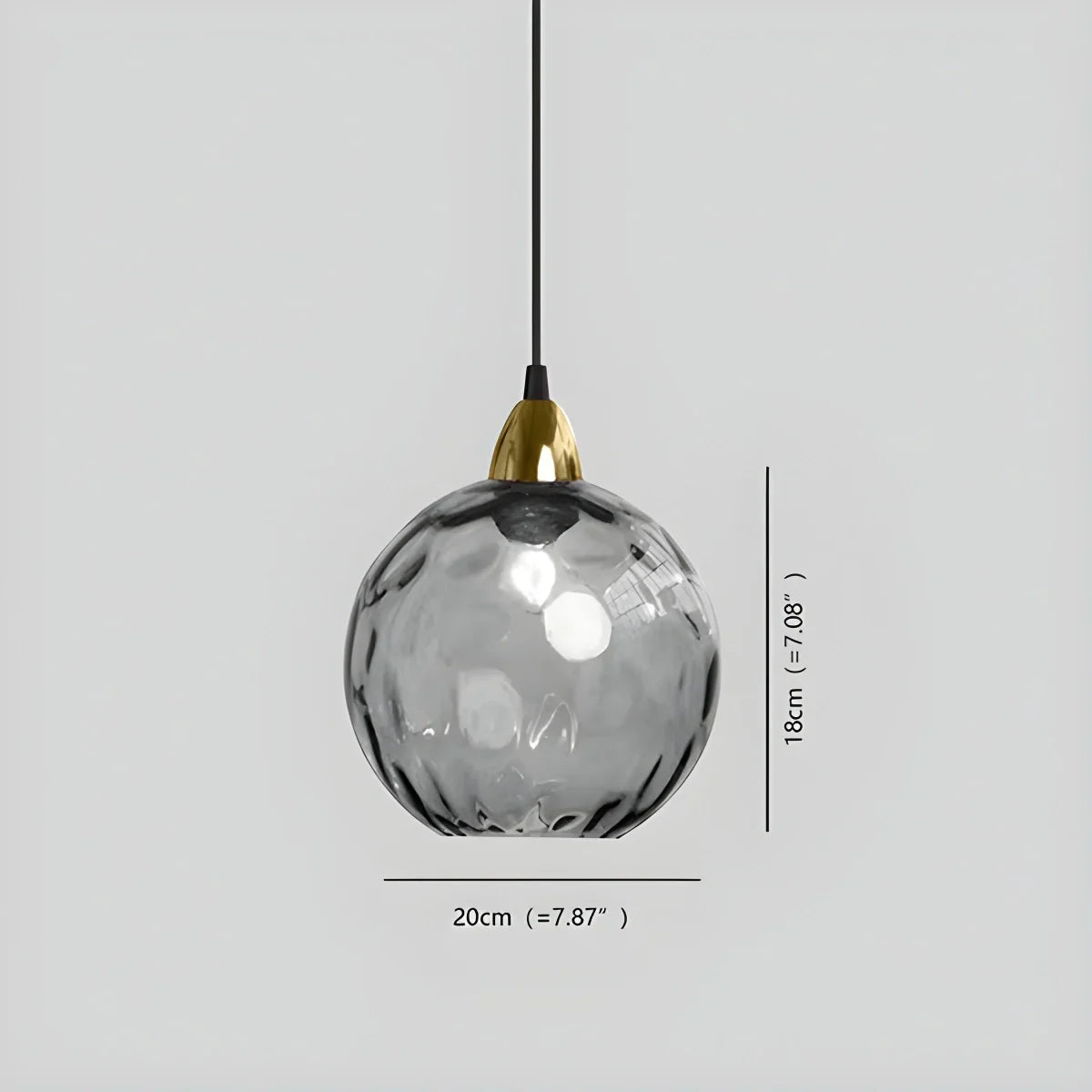 flairel Colorful Glass Ball Pendant Light for Living Room