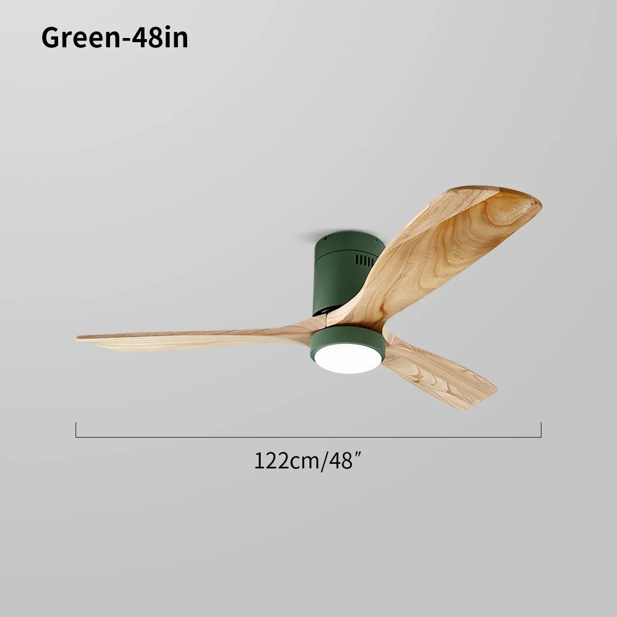 flairel Mid-century Modern Hugger Ceiling Fan Lamp