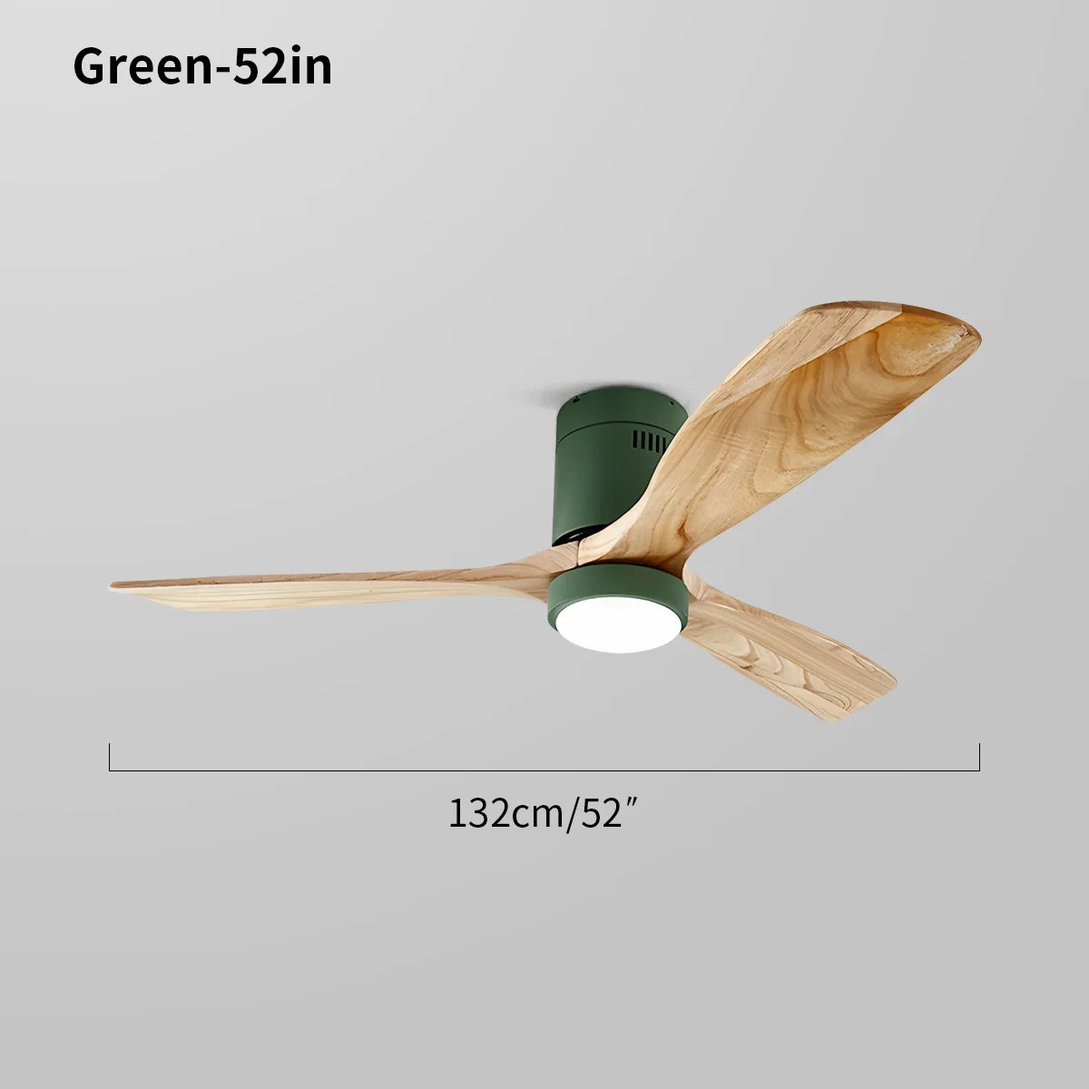 flairel Mid-century Modern Hugger Ceiling Fan Lamp