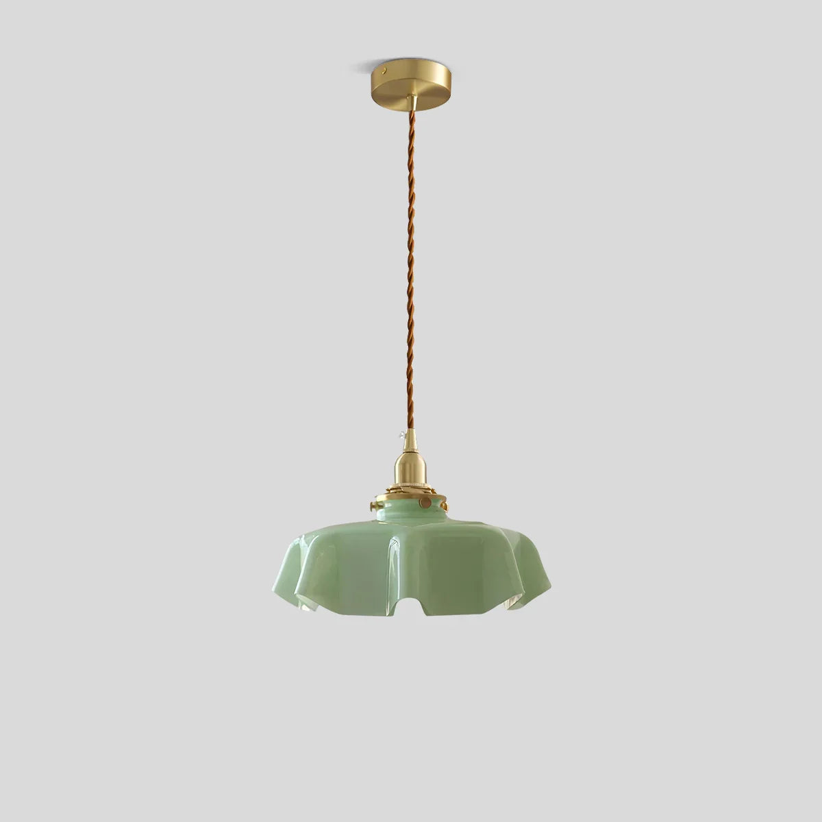 flairel Retro Coloured Glass Pendant Light for Kitchen