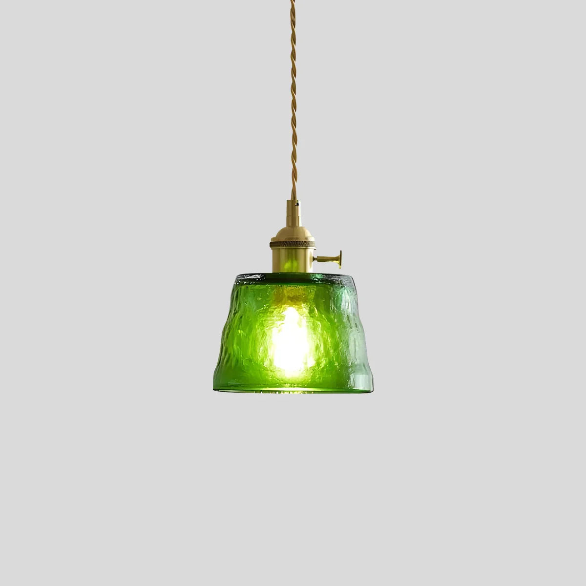 flairel Nordic Cup Glass Pendant Lamp for Bedside