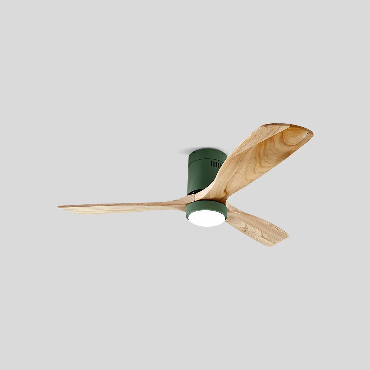 flairel Mid-century Modern Hugger Ceiling Fan Lamp