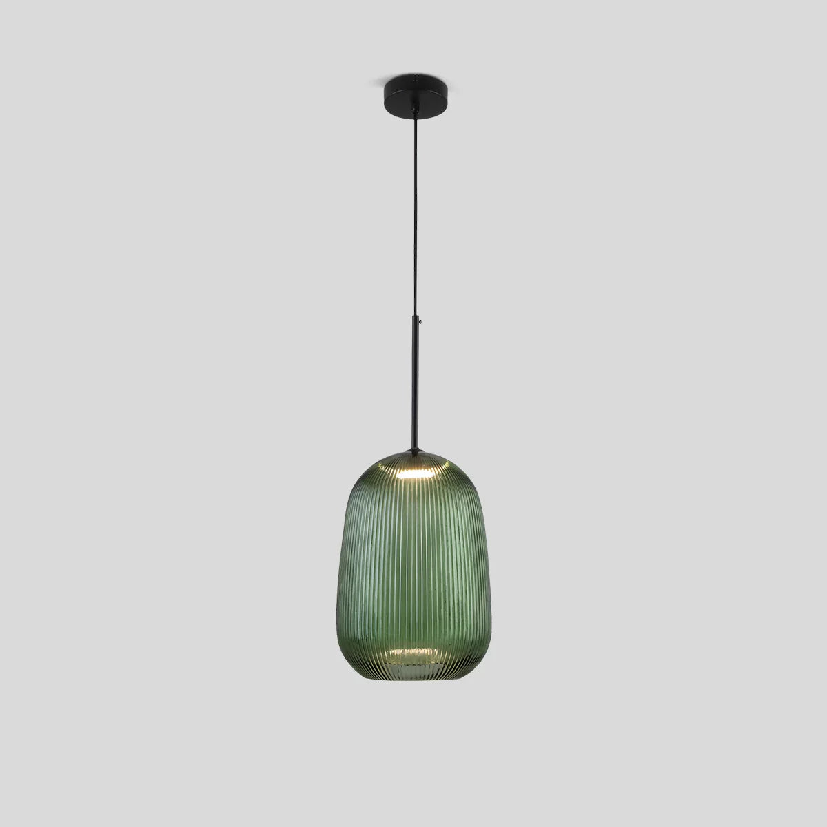 flairel Nordic Pleated Colored Glass Pendant Light