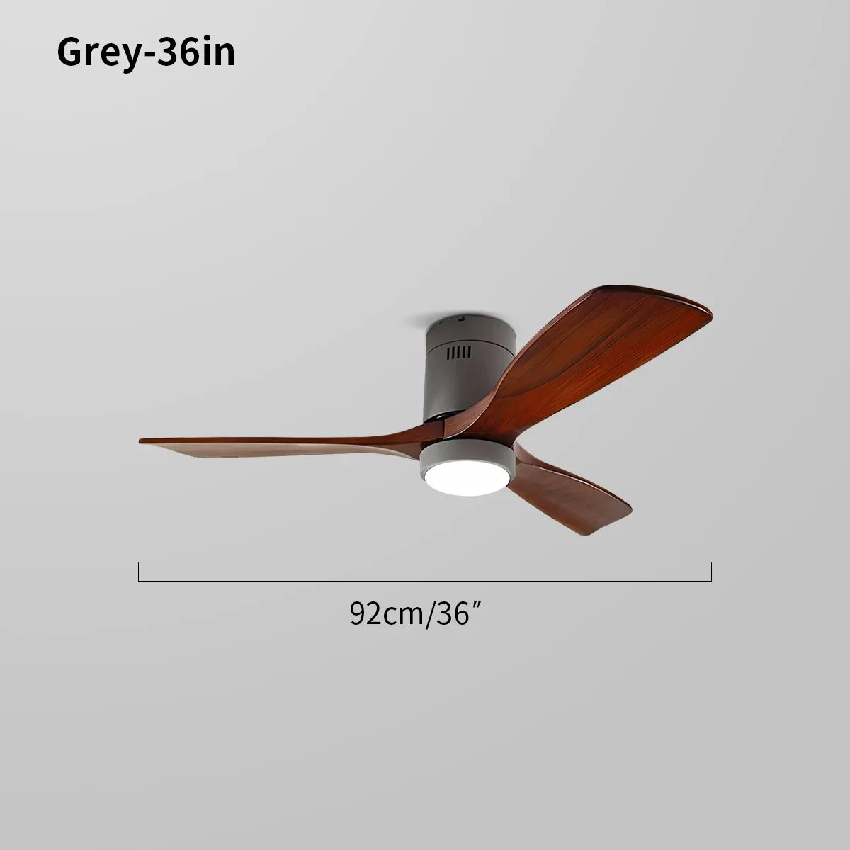 flairel Mid-century Modern Hugger Ceiling Fan Lamp