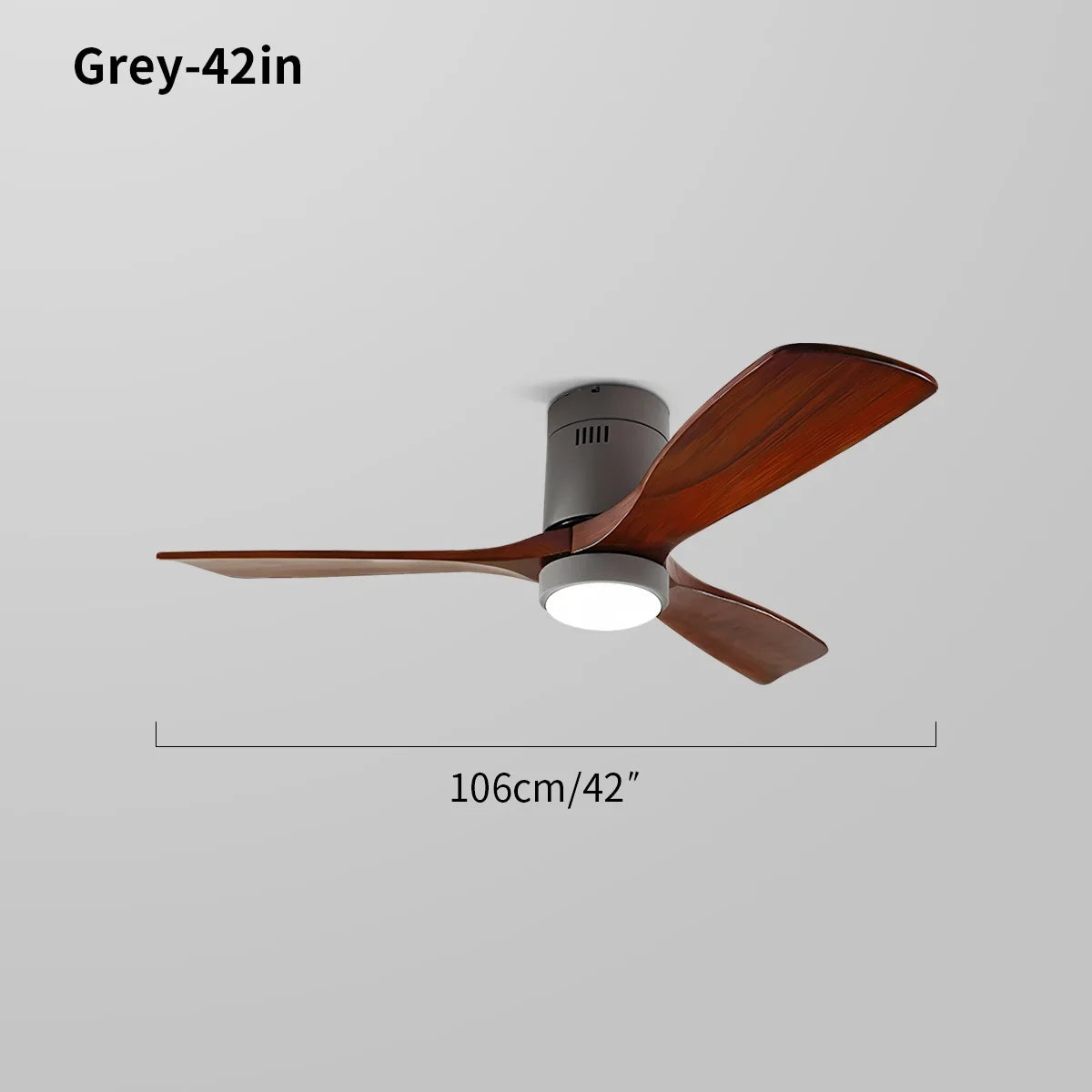 flairel Mid-century Modern Hugger Ceiling Fan Lamp