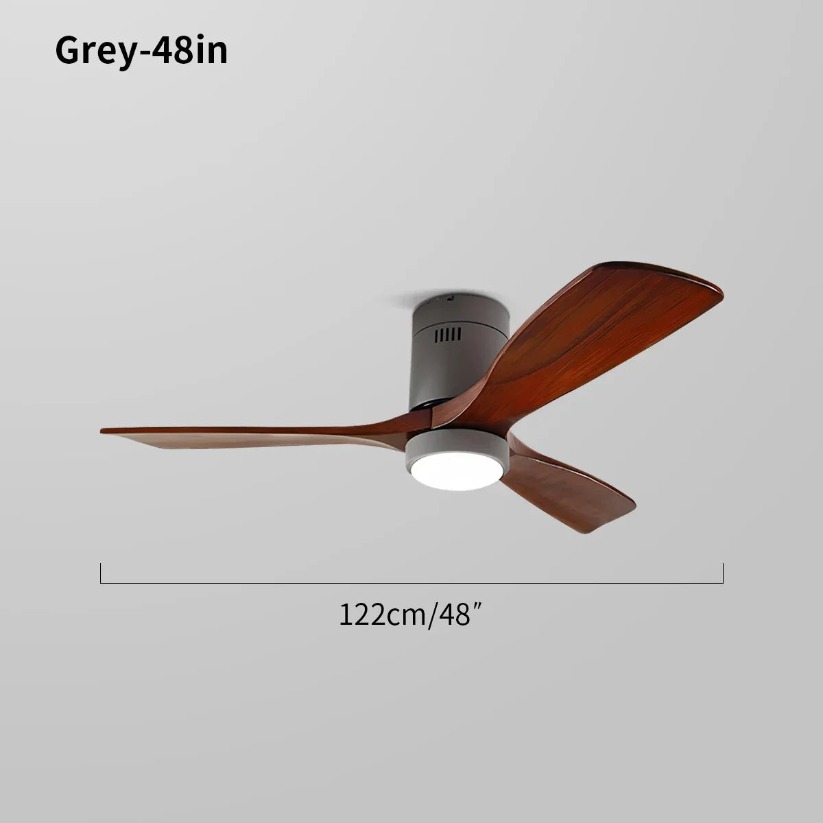 flairel Mid-century Modern Hugger Ceiling Fan Lamp