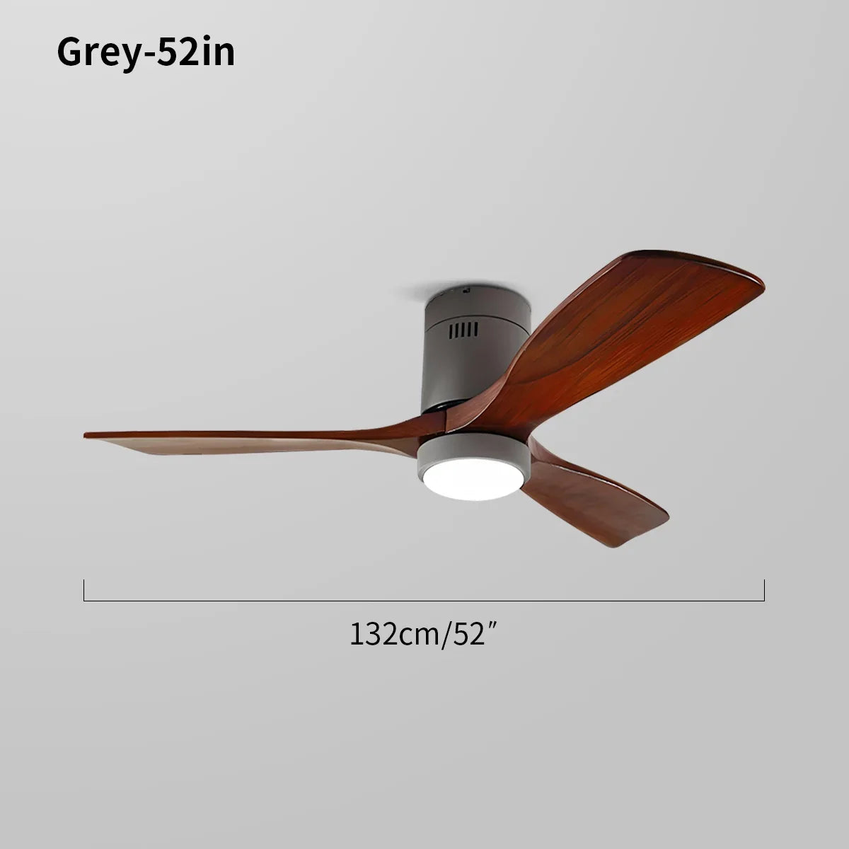 flairel Mid-century Modern Hugger Ceiling Fan Lamp