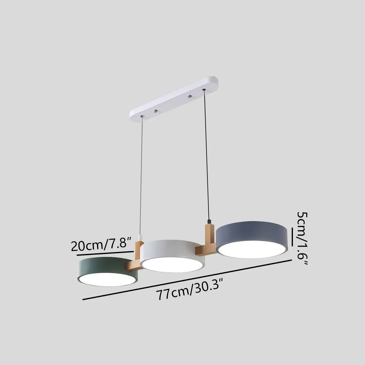 flairel Rangeen Disc Splicing Pendant Light for Dining Room