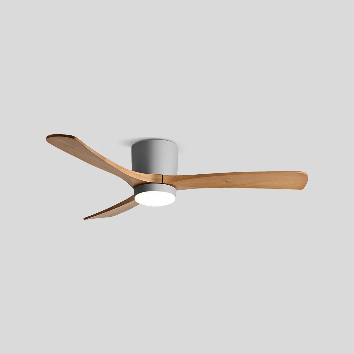 flairel Large Low Profile Ceiling Fan with Light