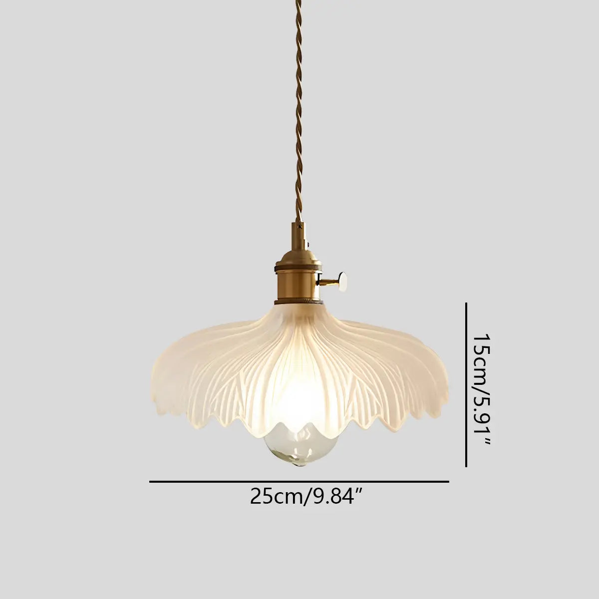 flairel Isabel Glass Pendant Light for Kitchen Island