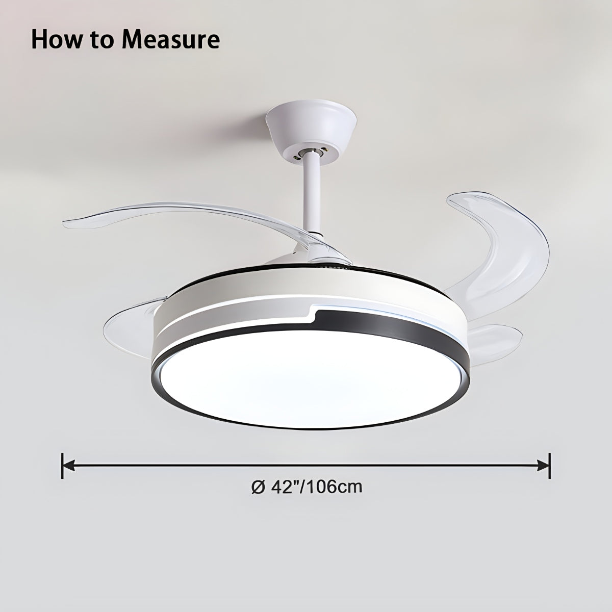 flairel Remote Minimalist Hugger Ceiling Fan