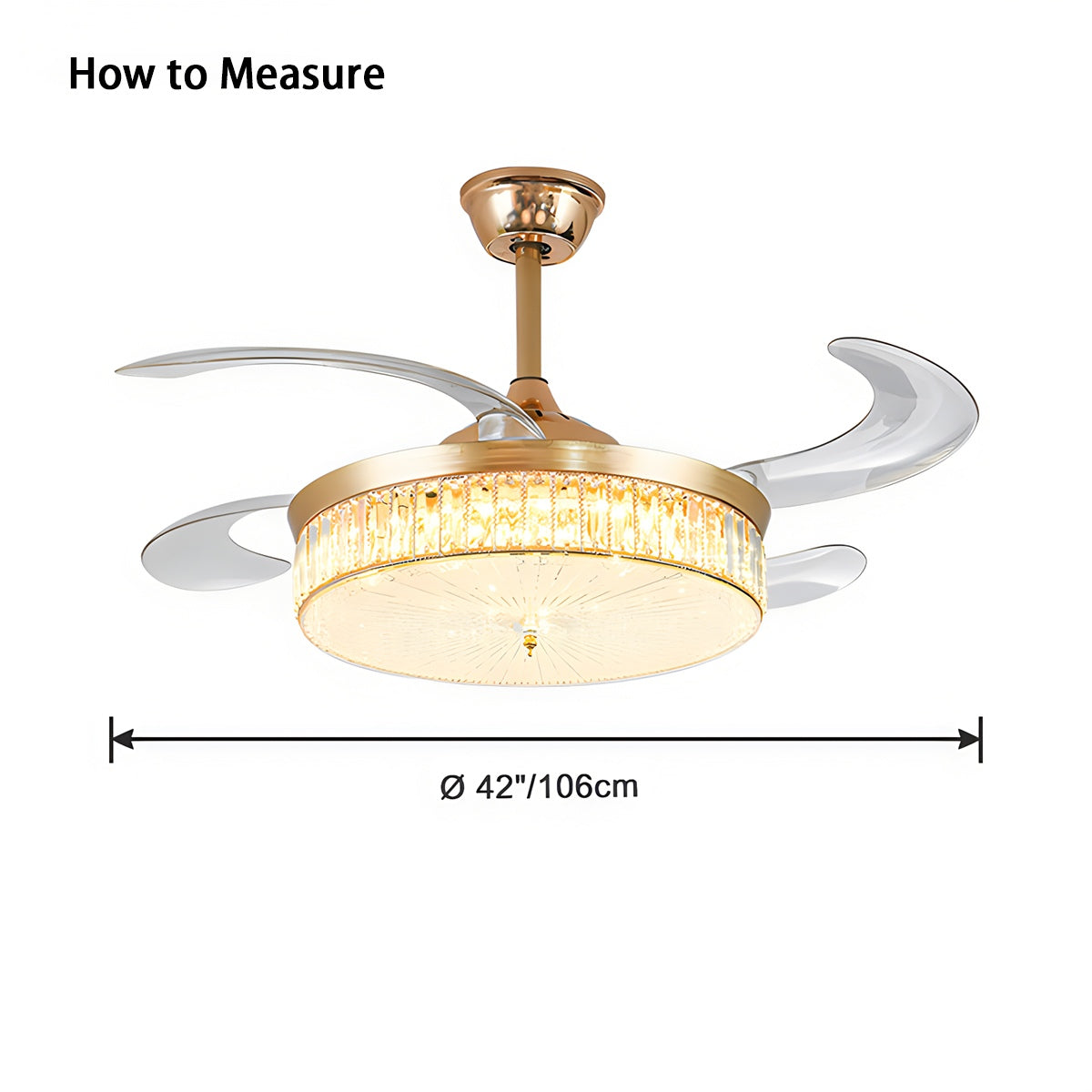 flairel Remote Hugger Ceiling Fan Light