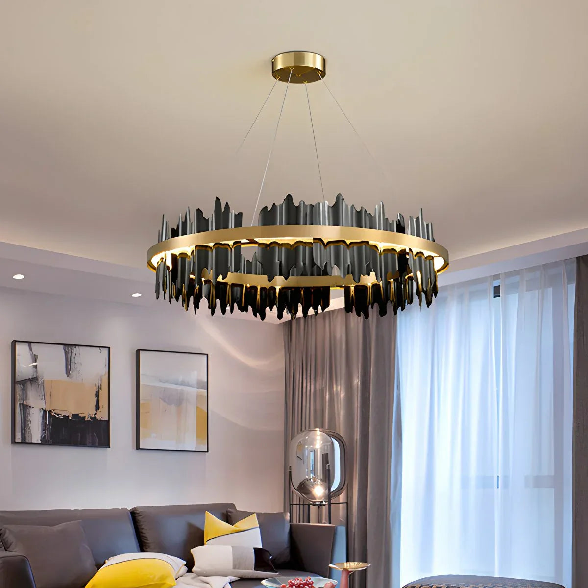 flairel Modern Creative Round Chandelier