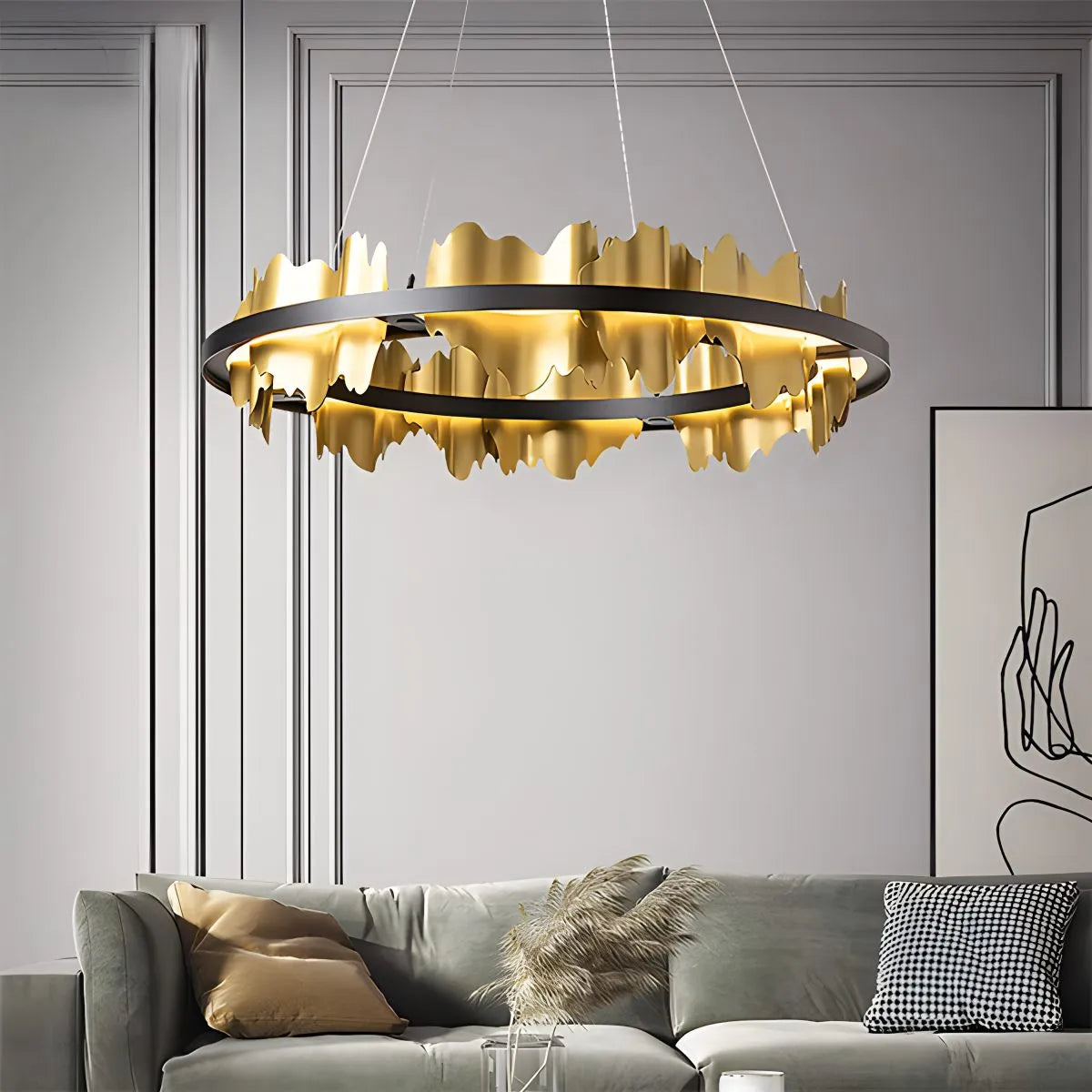 flairel Modern Creative Round Chandelier