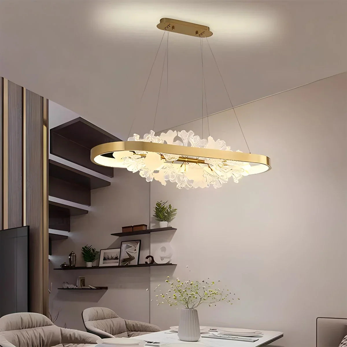 flairel Nordic Light Luxury Ring Creative Chandelier