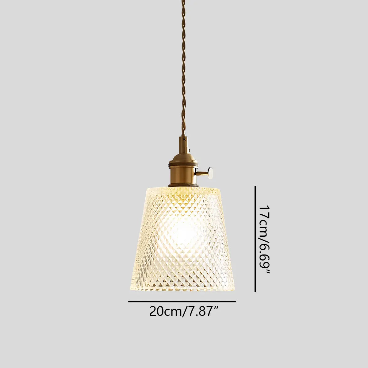 flairel Isabel Glass Pendant Light for Kitchen Island