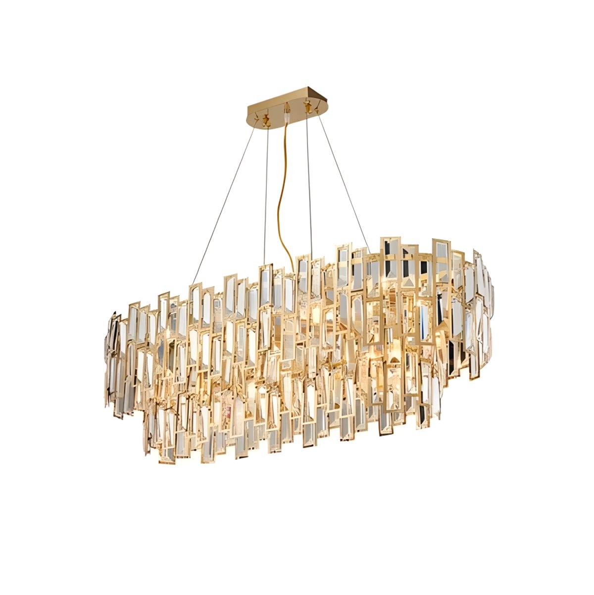 flairel Lucienne Crystal Chandelier for Living Room