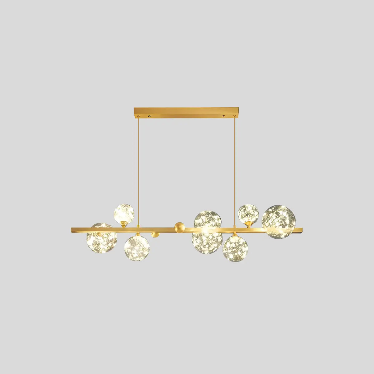 flairel Robina Bubble Glass Chandelier for Living Room
