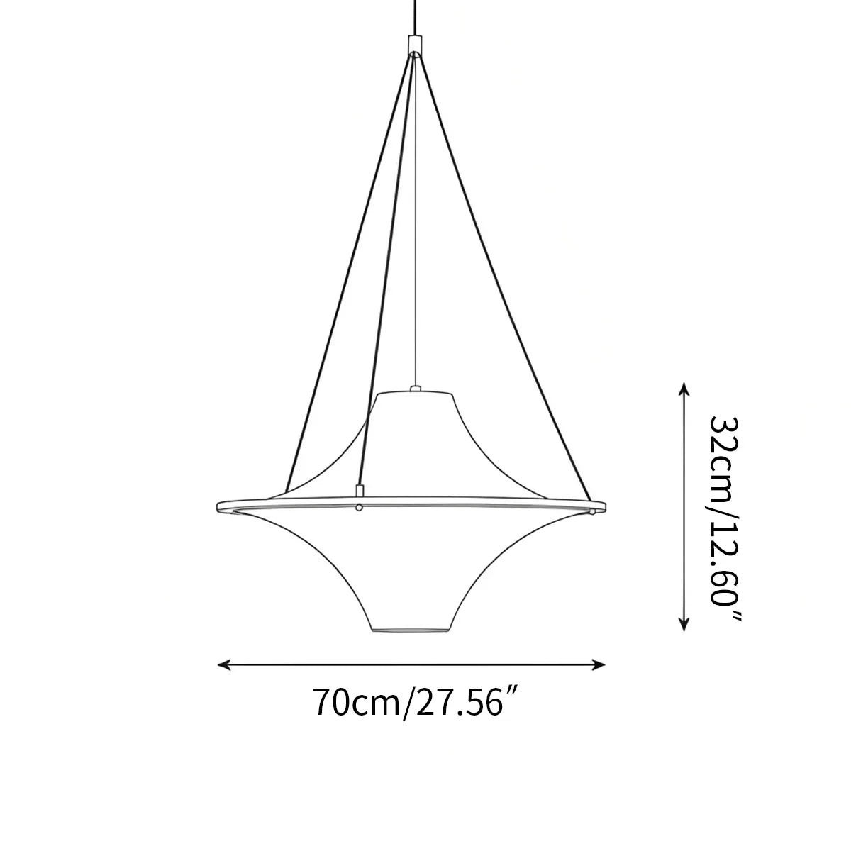 flairel Lokki Pendant Light for Dining Room