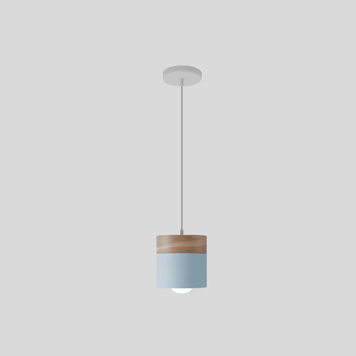 flairel Laetus Modern Wood Accent Pendant Light