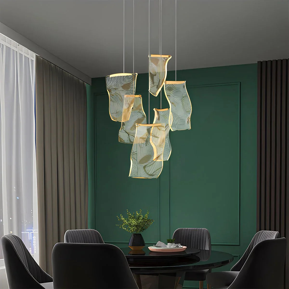 flairel Light Luxury Art Large Chandelier