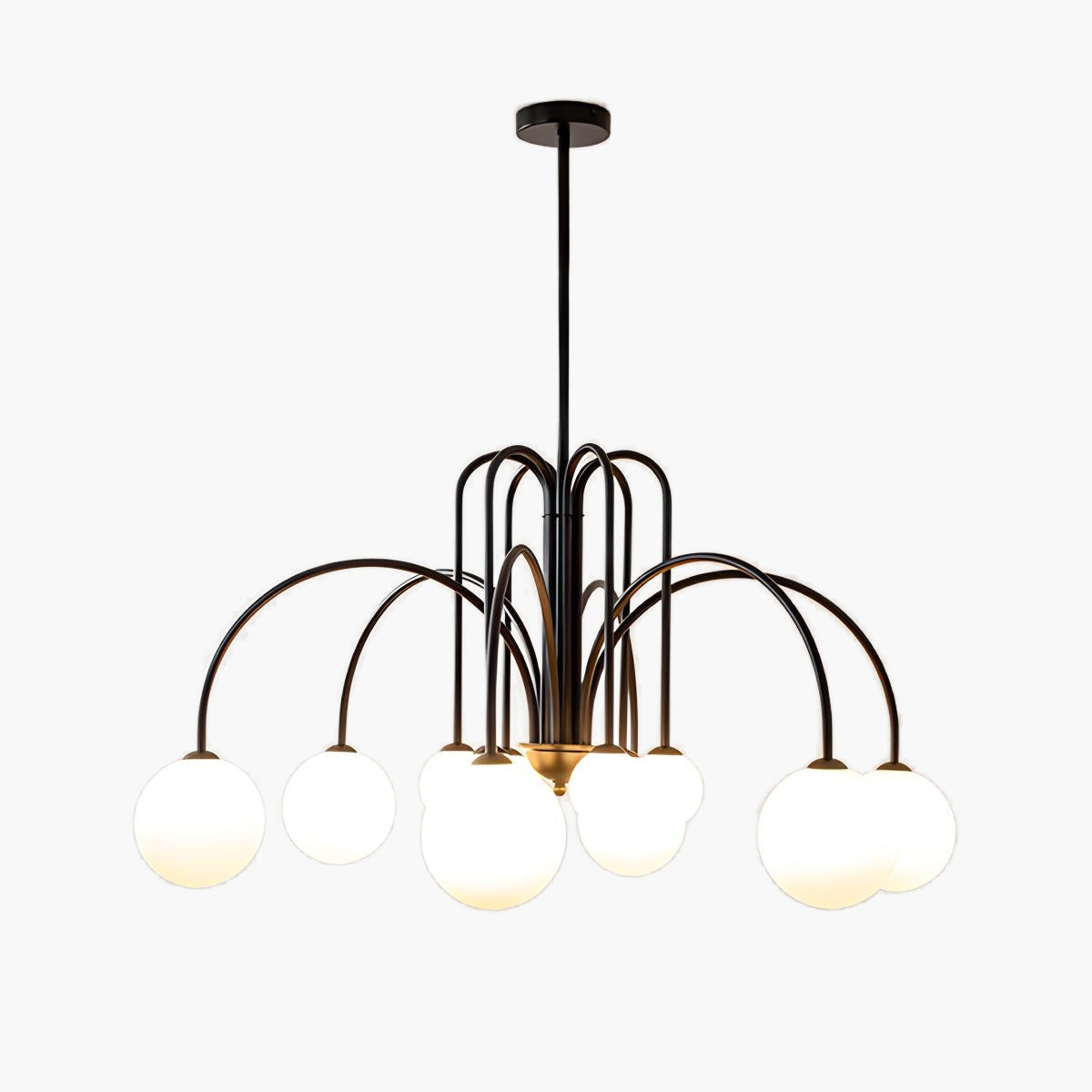 flairel Avi Double Layer Glass Chandelier