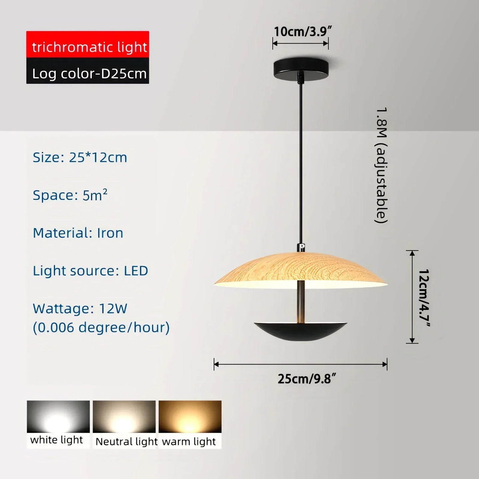 flairel UFO Wrought Iron Pendeant Light for Living Room