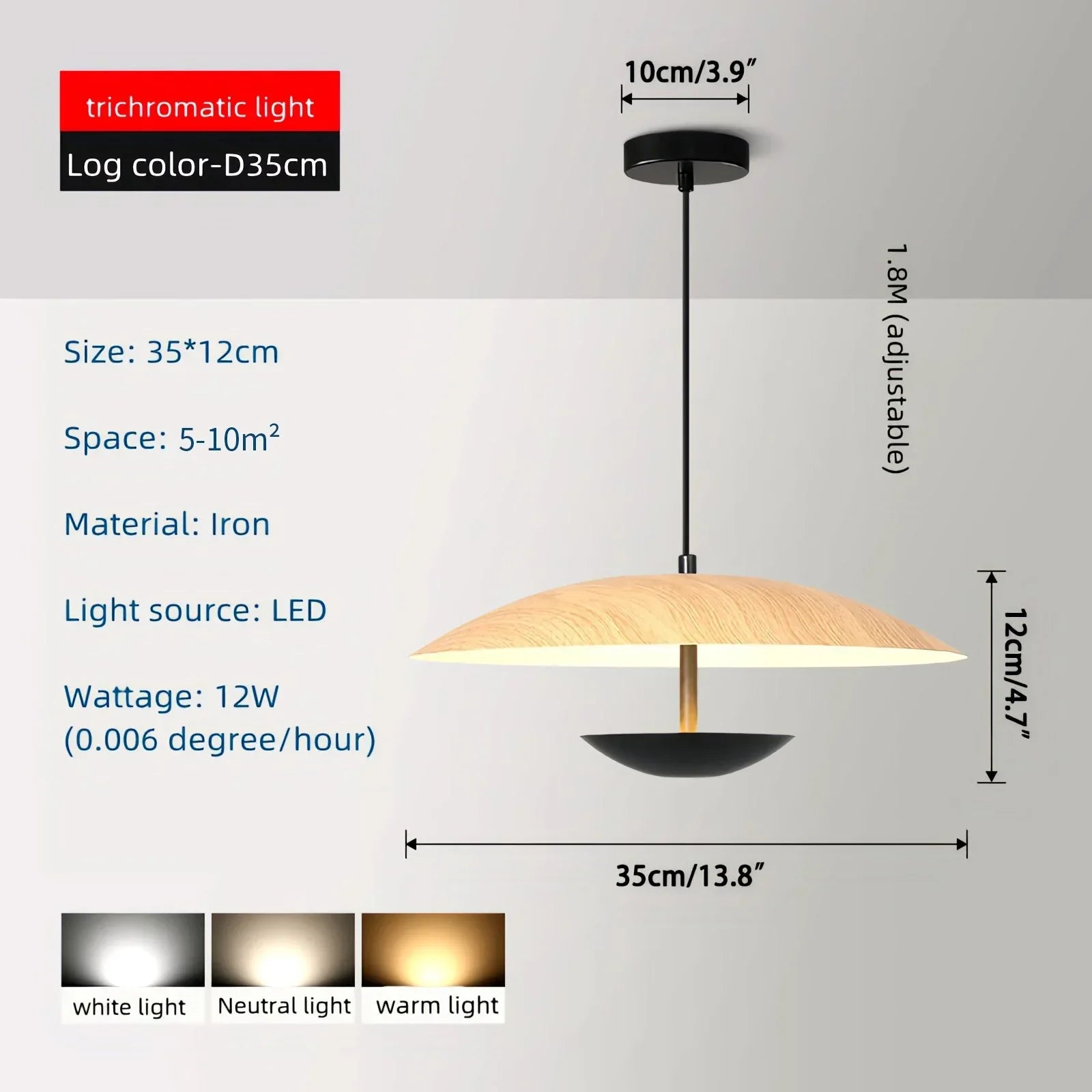 flairel UFO Wrought Iron Pendeant Light for Living Room