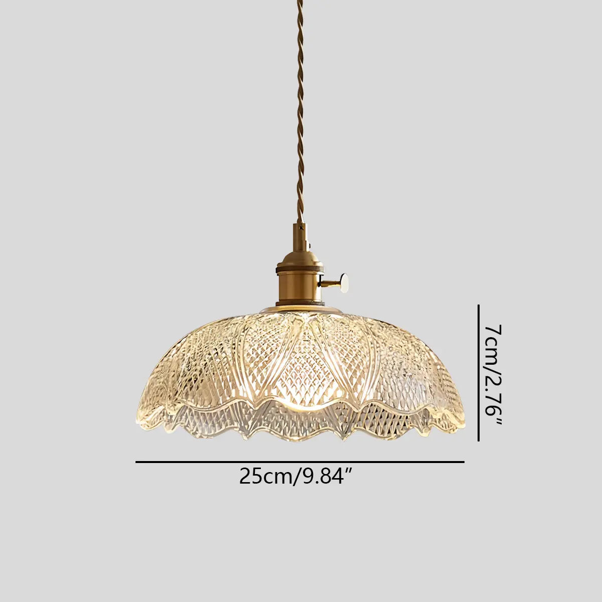 flairel Isabel Glass Pendant Light for Kitchen Island