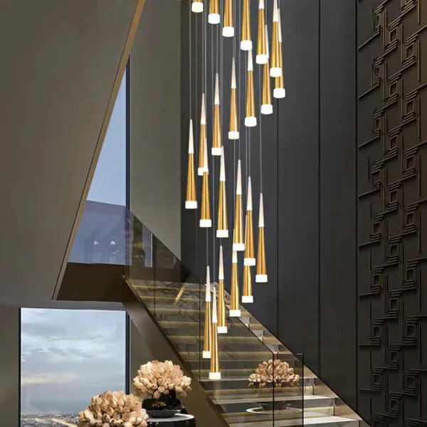 flairel Meteor Shower Chandelier for Staircase