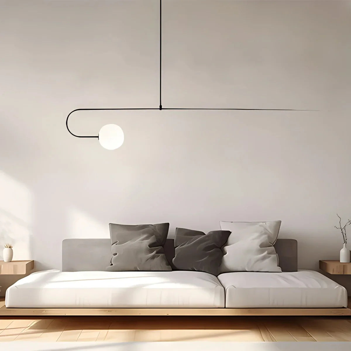 flairel Minimalist Linear Metal Chandelier