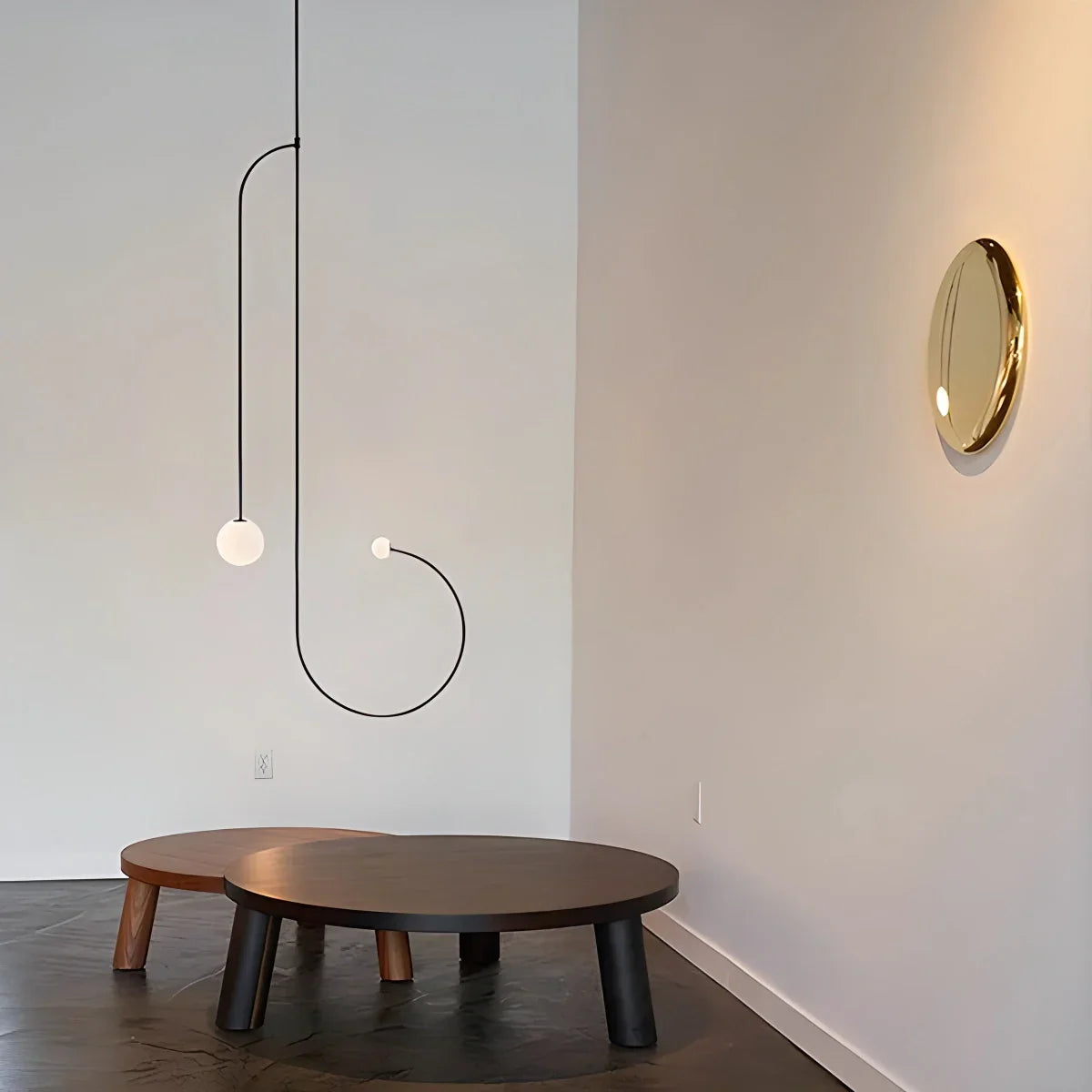 flairel Minimalist Linear Metal Chandelier