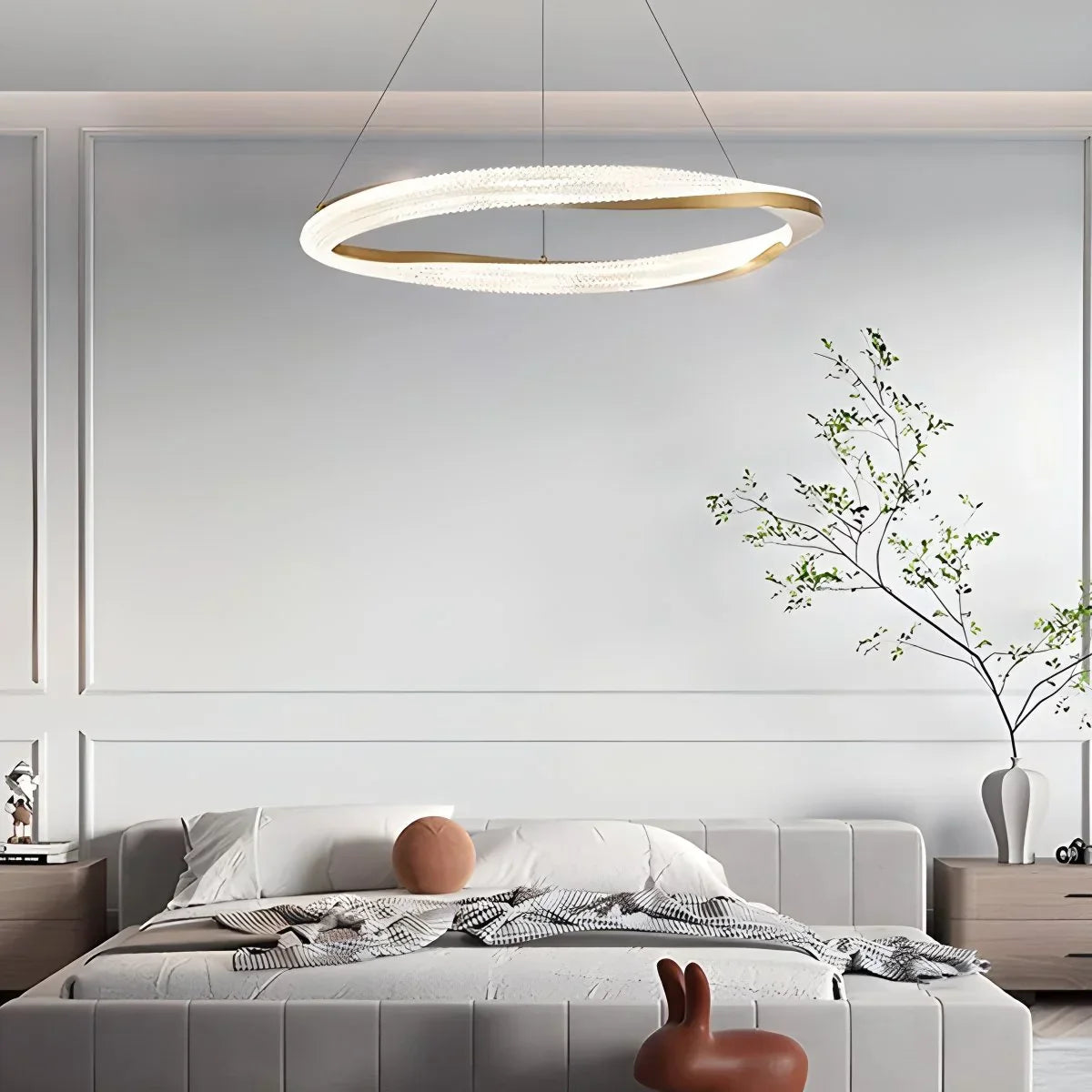 flairel Modern Simple Mobius Circle Chandelier
