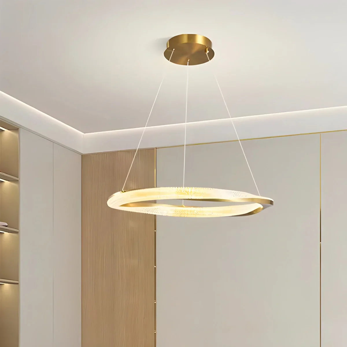 flairel Modern Simple Mobius Circle Chandelier